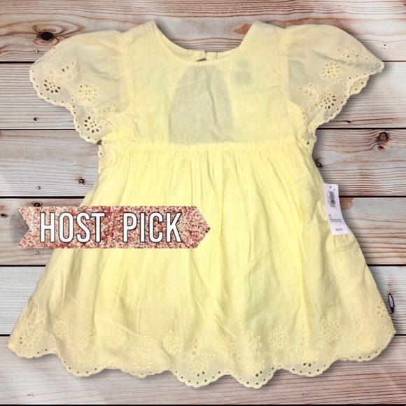 Old Navy Other - 🆕HP🎉Old Navy Girls Flutter-Sleeve Eyelet Dress